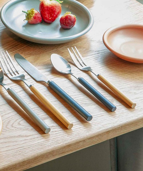 CANAL JEAN（キャナルジーン）の「DULTON(ダルトン) "Wood Handle Dinner Fork"ウッドハンドルディナーフォーク/K21-306（カトラリー・レディース・ベージュ/ネイビー・ONE SIZE）」の3枚目の写真