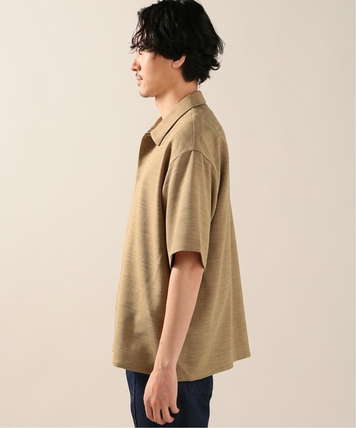 JOURNAL STANDARD relume(ジャーナルスタンダード レリューム)の「TEC PANAMA ショートスリーブシャツ(シャツ/ブラウス・メンズ・ブラック/ベージュ/アイボリー・MEDIUM/LARGE)」の6枚目の写真