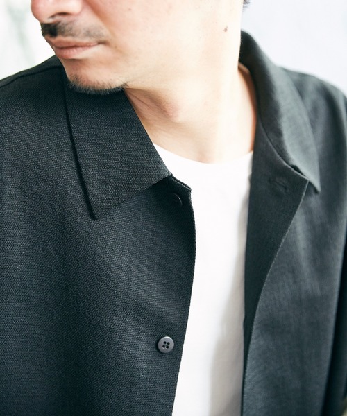 JOURNAL STANDARD relume(ジャーナルスタンダード レリューム)の「TEC PANAMA ショートスリーブシャツ(シャツ/ブラウス・メンズ・ブラック/ベージュ/アイボリー・MEDIUM/LARGE)」の20枚目の写真