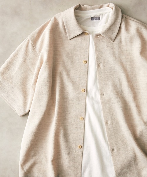 JOURNAL STANDARD relume(ジャーナルスタンダード レリューム)の「TEC PANAMA ショートスリーブシャツ(シャツ/ブラウス・メンズ・ブラック/ベージュ/アイボリー・MEDIUM/LARGE)」の21枚目の写真