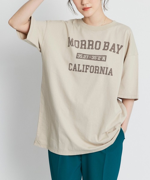 RIVE DROITE（リヴドロワ）の「リラクシーなサイズ感　MORRO BAYオーバーTシャツ（Tシャツ/カットソー・レディース・オフホワイト/ベージュ・FREE）」の2枚目の写真