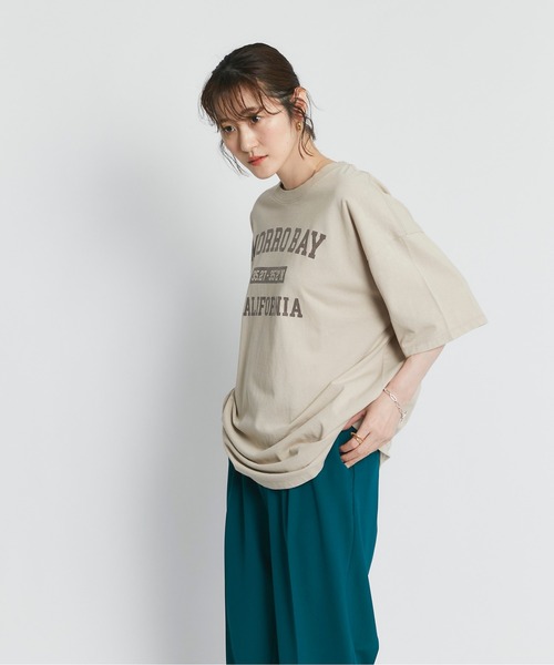 RIVE DROITE（リヴドロワ）の「リラクシーなサイズ感　MORRO BAYオーバーTシャツ（Tシャツ/カットソー・レディース・オフホワイト/ベージュ・FREE）」の17枚目の写真