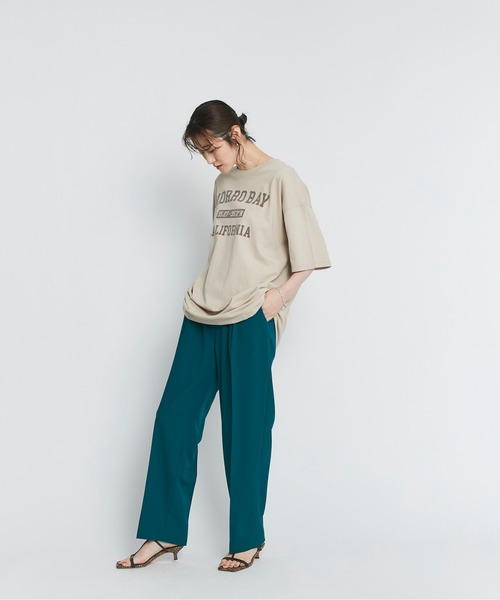 RIVE DROITE（リヴドロワ）の「リラクシーなサイズ感　MORRO BAYオーバーTシャツ（Tシャツ/カットソー・レディース・オフホワイト/ベージュ・FREE）」の20枚目の写真