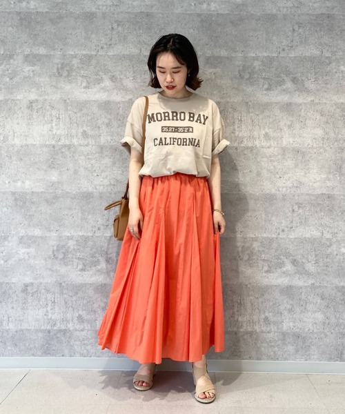 RIVE DROITE（リヴドロワ）の「リラクシーなサイズ感　MORRO BAYオーバーTシャツ（Tシャツ/カットソー・レディース・オフホワイト/ベージュ・FREE）」の5枚目の写真