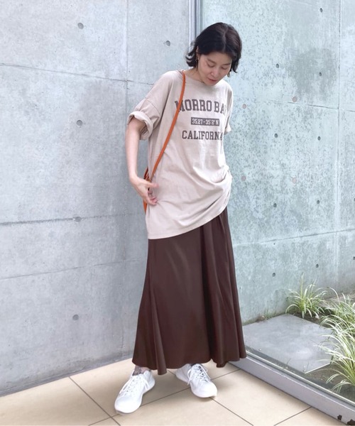 RIVE DROITE（リヴドロワ）の「リラクシーなサイズ感　MORRO BAYオーバーTシャツ（Tシャツ/カットソー・レディース・オフホワイト/ベージュ・FREE）」の7枚目の写真