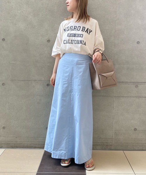 RIVE DROITE（リヴドロワ）の「リラクシーなサイズ感　MORRO BAYオーバーTシャツ（Tシャツ/カットソー・レディース・オフホワイト/ベージュ・FREE）」の9枚目の写真