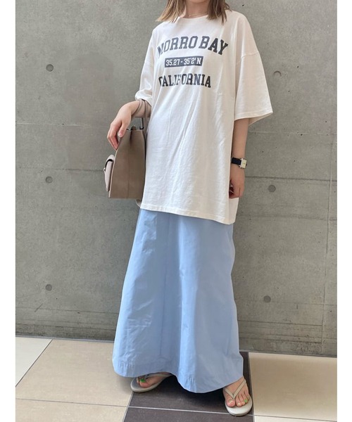 RIVE DROITE（リヴドロワ）の「リラクシーなサイズ感　MORRO BAYオーバーTシャツ（Tシャツ/カットソー・レディース・オフホワイト/ベージュ・FREE）」の10枚目の写真