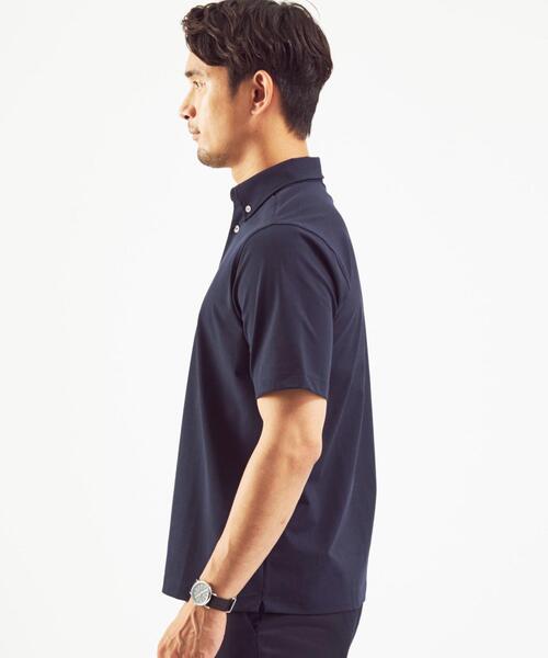 WORK TRIP OUTFITS GREEN LABEL RELAXING（ワークトリップアウトフィッツグリーンレーベル リラクシング）の「＜ 機能 / ストレッチ ＞ WTO ポロシャツ ＆ Tシャツ ＆ ポーチ 3点セット（ポロシャツ・メンズ・ホワイト/ブラック/ネイビー・MEDIUM/LARGE/SMALL/X-LARGE）」の13枚目の写真