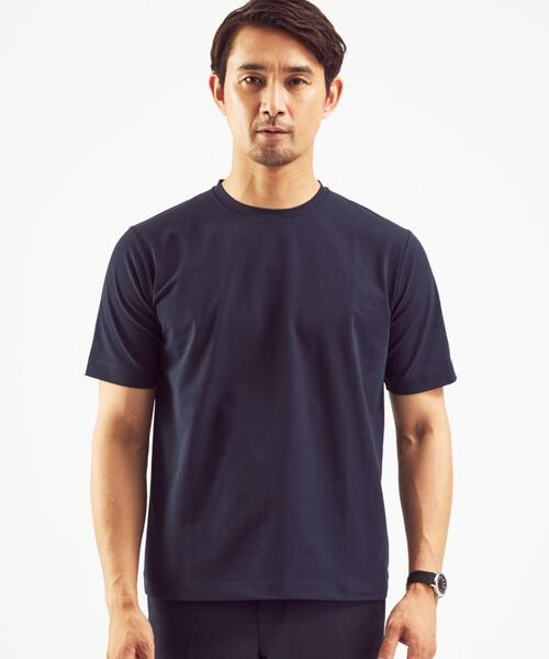 WORK TRIP OUTFITS GREEN LABEL RELAXING（ワークトリップアウトフィッツグリーンレーベル リラクシング）の「＜ 機能 / ストレッチ ＞ WTO ポロシャツ ＆ Tシャツ ＆ ポーチ 3点セット（ポロシャツ・メンズ・ホワイト/ブラック/ネイビー・MEDIUM/LARGE/SMALL/X-LARGE）」の10枚目の写真