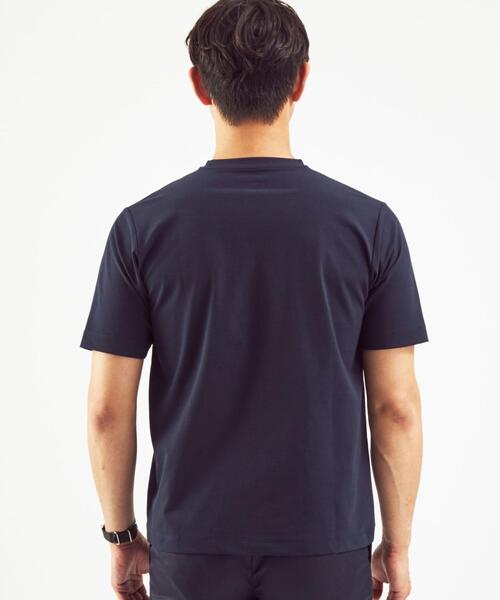 WORK TRIP OUTFITS GREEN LABEL RELAXING（ワークトリップアウトフィッツグリーンレーベル リラクシング）の「＜ 機能 / ストレッチ ＞ WTO ポロシャツ ＆ Tシャツ ＆ ポーチ 3点セット（ポロシャツ・メンズ・ホワイト/ブラック/ネイビー・MEDIUM/LARGE/SMALL/X-LARGE）」の4枚目の写真