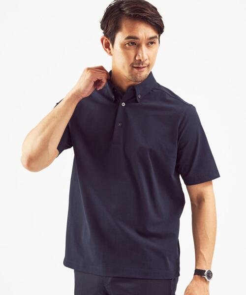 WORK TRIP OUTFITS GREEN LABEL RELAXING（ワークトリップアウトフィッツグリーンレーベル リラクシング）の「＜ 機能 / ストレッチ ＞ WTO ポロシャツ ＆ Tシャツ ＆ ポーチ 3点セット（ポロシャツ・メンズ・ホワイト/ブラック/ネイビー・MEDIUM/LARGE/SMALL/X-LARGE）」の19枚目の写真