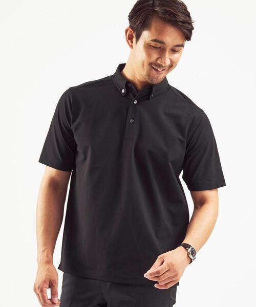 WORK TRIP OUTFITS GREEN LABEL RELAXING（ワークトリップアウトフィッツグリーンレーベル リラクシング）の「＜ 機能 / ストレッチ ＞ WTO ポロシャツ ＆ Tシャツ ＆ ポーチ 3点セット（ポロシャツ・メンズ・ホワイト/ブラック/ネイビー・MEDIUM/LARGE/SMALL/X-LARGE）」の11枚目の写真