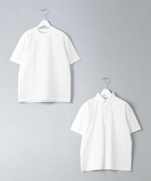 WORK TRIP OUTFITS GREEN LABEL RELAXING（ワークトリップアウトフィッツグリーンレーベル リラクシング）の「＜ 機能 / ストレッチ ＞ WTO ポロシャツ ＆ Tシャツ ＆ ポーチ 3点セット（ポロシャツ・メンズ・ホワイト/ブラック/ネイビー・MEDIUM/LARGE/SMALL/X-LARGE）」の5枚目の写真