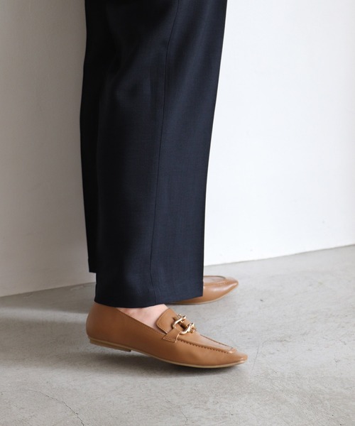 EVOL(イーボル)の「21秋冬新作【EVOL】ビッドスクエアローファー IR9641(ローファー・レディース・ブラック/ブラウン/アイボリー/ベージュ・22.5cm/23.5cm/24.5cm/23.0cm/24.0cm/25.0cm)」の9枚目の写真