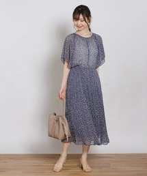 Crisp | フラワーシフォンプリーツワンピース(ワンピース)