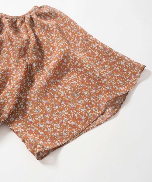 Crisp（クリスプ）の「フラワーシフォンプリーツワンピース（ワンピース・レディース・ネイビー/ブラウン・FREE）」の9枚目の写真