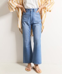 LE DENIM フレアパンツ【洗濯機使用可能】◆