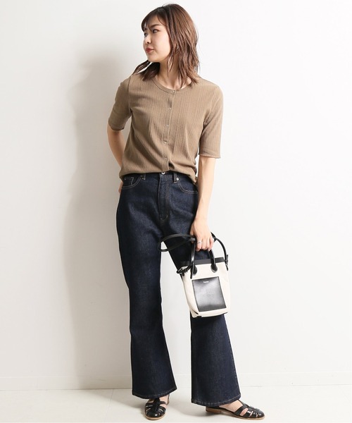 スローブイエナ／LE DENIM スリムフレアレングス デニムパンツ 38 SLOBE IENA - スローブ イエナ 25SS LE DENIM スリムフレアレングス