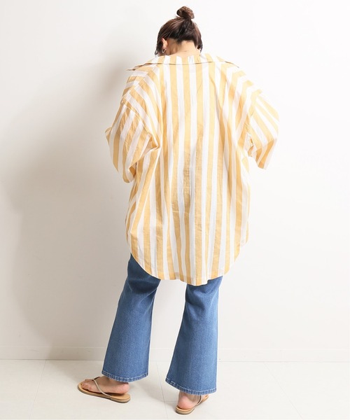 SLOBE IENA（スローブイエナ）の「LE DENIM フレアパンツ【洗濯機使用可能】◆（デニムパンツ・レディース・ネイビー/ブルー系その他・40/38/36）」の15枚目の写真