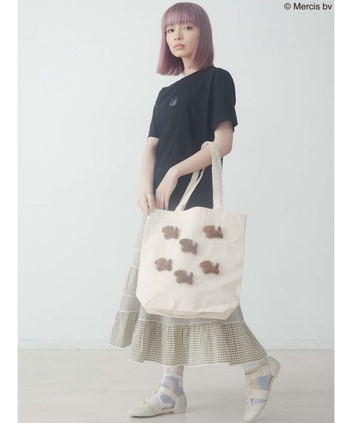 merry jenny(メリージェニー)の「スナッフィートート(トートバッグ・レディース・ブラック/アイボリー・FREE)」の22枚目の写真