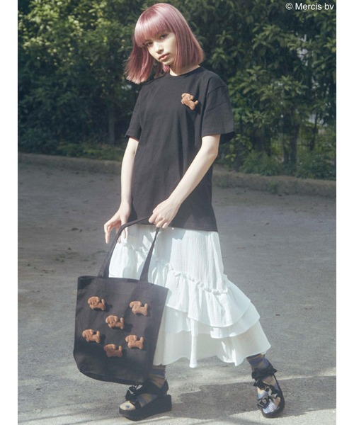 merry jenny(メリージェニー)の「スナッフィートート(トートバッグ・レディース・ブラック/アイボリー・FREE)」の21枚目の写真