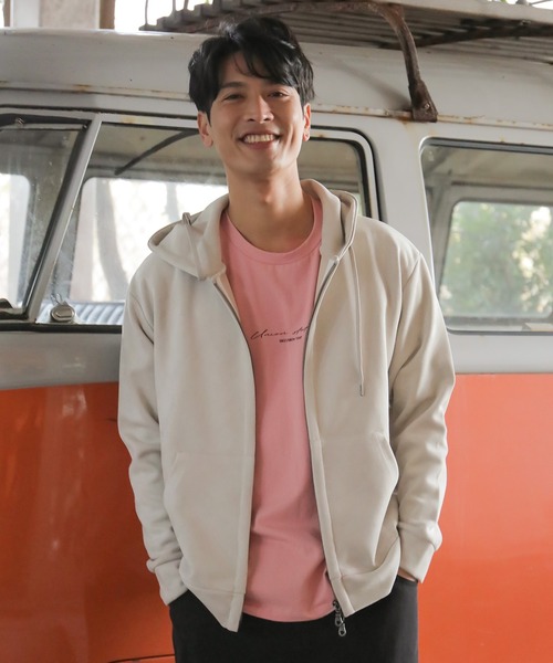 UNION STATION（ユニオンステーション）の「フェイクスエードポンチジップアップパーカ（パーカー・メンズ・ブラック/ベージュ/オフホワイト/ブルー・LL/S/M/L）」の2枚目の写真