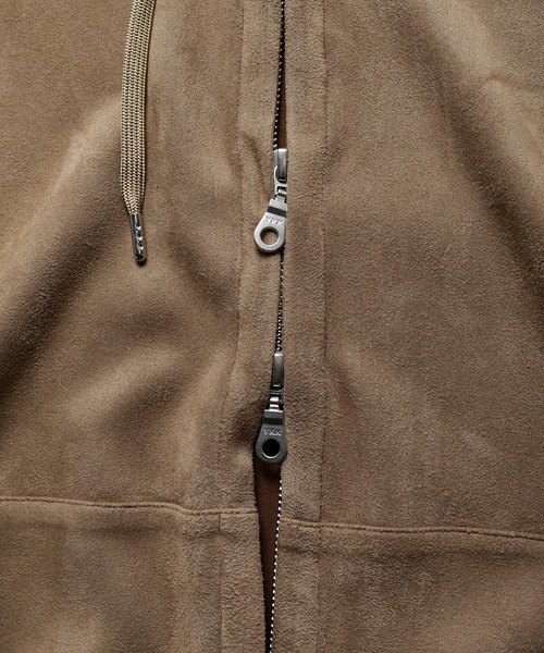 UNION STATION（ユニオンステーション）の「フェイクスエードポンチジップアップパーカ（パーカー・メンズ・ブラック/ベージュ/オフホワイト/ブルー・LL/S/M/L）」の11枚目の写真