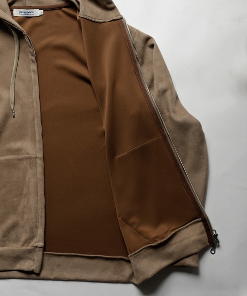 UNION STATION（ユニオンステーション）の「フェイクスエードポンチジップアップパーカ（パーカー・メンズ・ブラック/ベージュ/オフホワイト/ブルー・LL/S/M/L）」の12枚目の写真