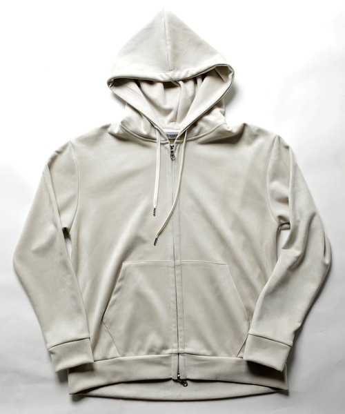 UNION STATION（ユニオンステーション）の「フェイクスエードポンチジップアップパーカ（パーカー・メンズ・ブラック/ベージュ/オフホワイト/ブルー・LL/S/M/L）」の5枚目の写真