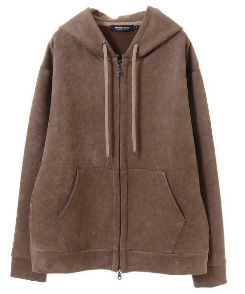 UNION STATION（ユニオンステーション）の「フェイクスエードポンチジップアップパーカ（パーカー・メンズ・ブラック/ベージュ/オフホワイト/ブルー・LL/S/M/L）」の22枚目の写真