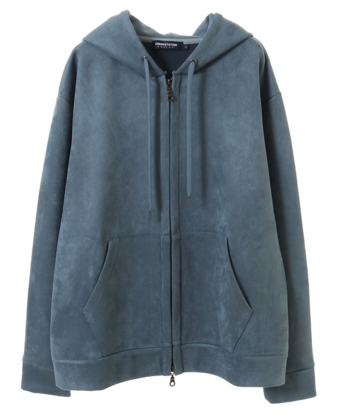 UNION STATION（ユニオンステーション）の「フェイクスエードポンチジップアップパーカ（パーカー・メンズ・ブラック/ベージュ/オフホワイト/ブルー・LL/S/M/L）」の19枚目の写真