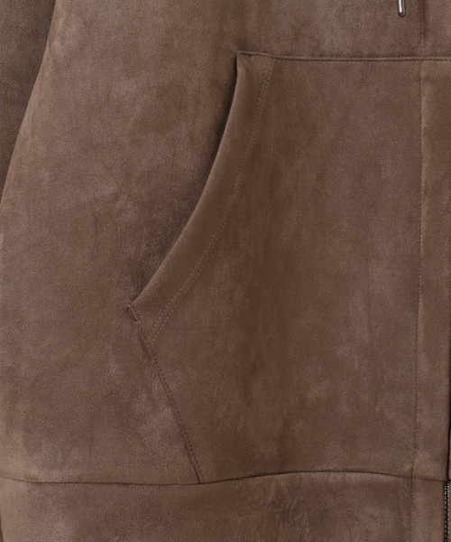 UNION STATION（ユニオンステーション）の「フェイクスエードポンチジップアップパーカ（パーカー・メンズ・ブラック/ベージュ/オフホワイト/ブルー・LL/S/M/L）」の17枚目の写真