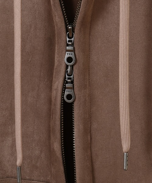 UNION STATION（ユニオンステーション）の「フェイクスエードポンチジップアップパーカ（パーカー・メンズ・ブラック/ベージュ/オフホワイト/ブルー・LL/S/M/L）」の16枚目の写真