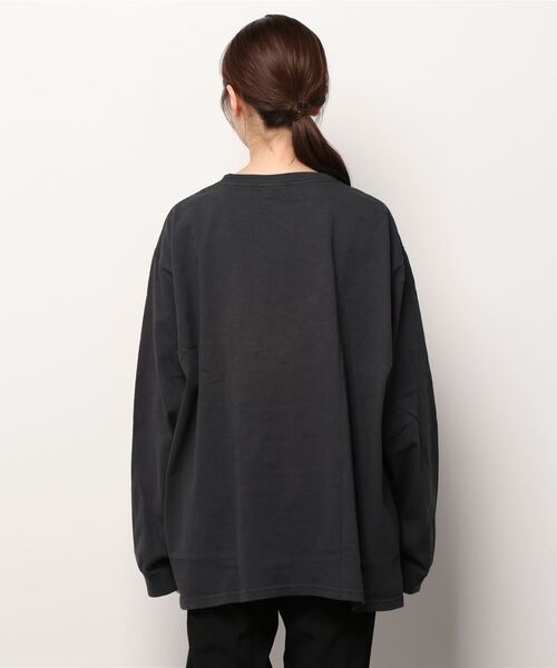 Goodwear(Since1983)(グッドウェア)の「Goodwear/グッドウェア ロングスリーブポケットTEEビッグ LONGSLEEVE POCKET TEE BIG(Tシャツ/カットソー・レディース・ホワイト/パープル/ナチュラル/スミクロ・XXL)」の20枚目の写真