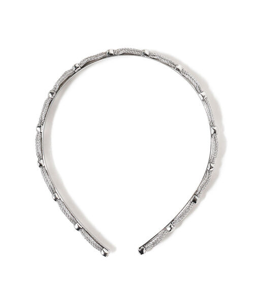 Ray BEAMS（レイビームス）の「RBS / メッシュチェーン カチューシャ（その他ヘアアクセサリー・レディース・シルバー/ゴールド・ONE SIZE）」の3枚目の写真