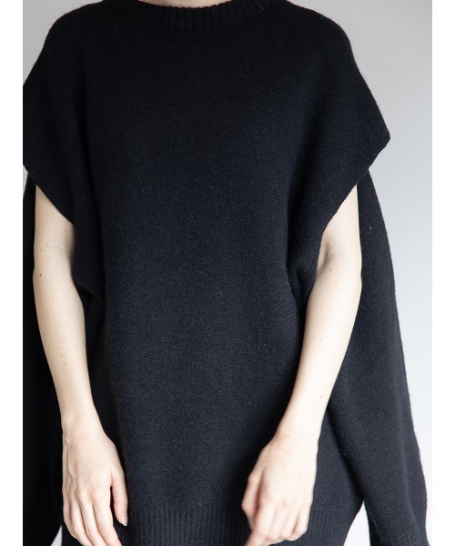 Ayla(アイラ)の「cut design sweater(ニット/セーター・レディース・ホワイト/ブラック・FREE)」の14枚目の写真