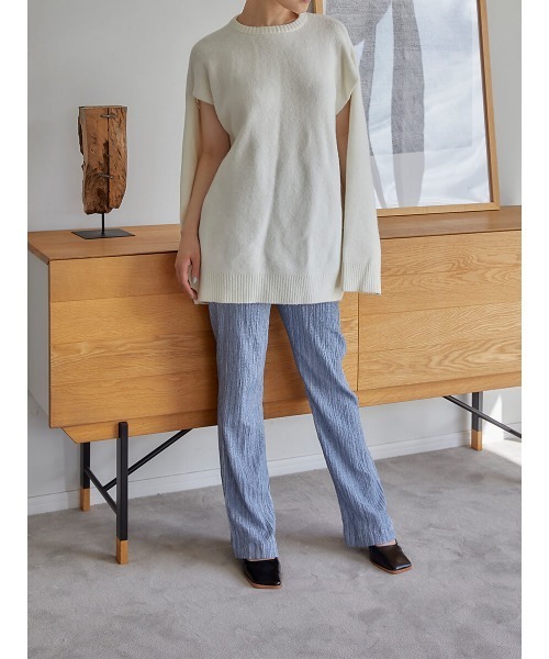 Ayla(アイラ)の「cut design sweater(ニット/セーター・レディース・ホワイト/ブラック・FREE)」の21枚目の写真