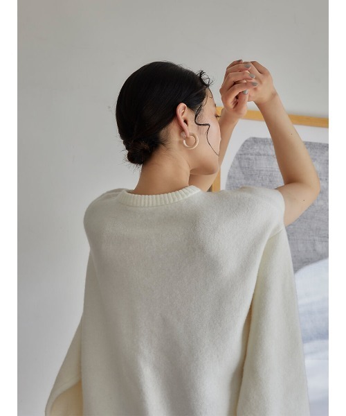 Ayla(アイラ)の「cut design sweater(ニット/セーター・レディース・ホワイト/ブラック・FREE)」の20枚目の写真