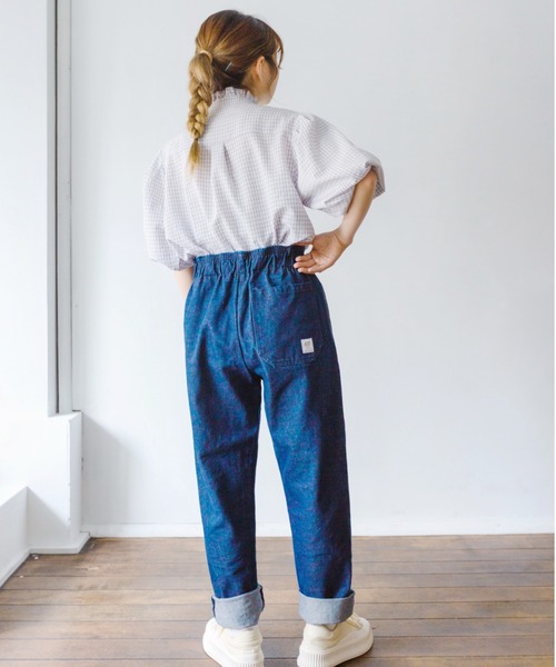 nemne store(ネンネストア)の「マカロンを焼くアシメフリルシャツ(シャツ/ブラウス・レディース・ベージュ/オフホワイト/チェック・フリー)」の17枚目の写真