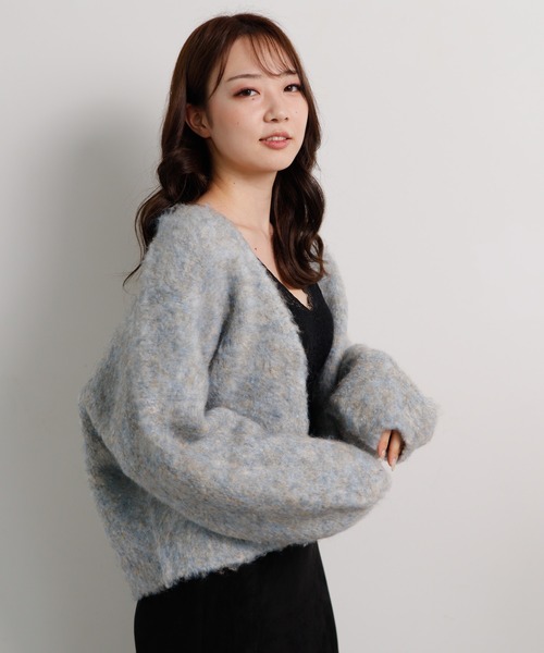 カーディガン ボレロ トップス Lipservice リップサービス のカーディガン ボレロ ボリュームmixカーディガン を購入できます Lipservice ボリュームmixカーディガン カーディガン ボレロ Lipservice リップサービス のファッション