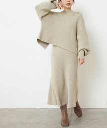 【WEB限定】セットアップガーリーニットワンピース Sサイズ