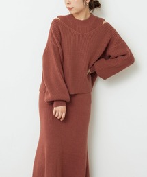 【WEB限定】セットアップガーリーニットワンピース Sサイズ
