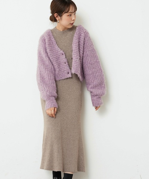 natural couture（ナチュラルクチュール）の「【WEB限定】セットアップガーリーニットワンピース Sサイズ（ワンピース・レディース・ブラック/テラコッタ/モカ/ナチュラル・SMALL）」の18枚目の写真