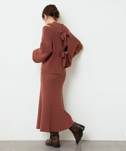 セール】【WEB限定】セットアップガーリーニットワンピース Sサイズ