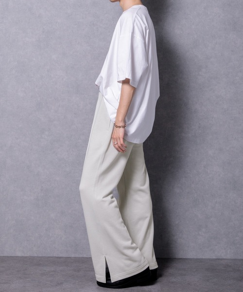 Adoon plain(アドーンプレーン)の「【Adoon plain】スウェットフレアパンツ(スウェットパンツ・メンズ・ブラック/グリーン/グレー・LARGE/MEDIUM)」の4枚目の写真