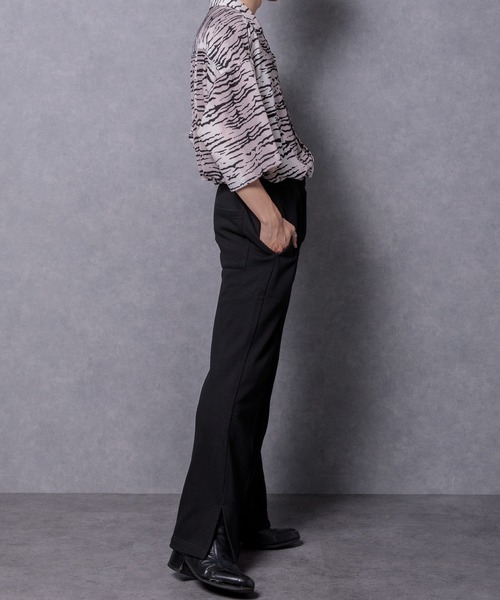 Adoon plain(アドーンプレーン)の「【Adoon plain】スウェットフレアパンツ(スウェットパンツ・メンズ・ブラック/グリーン/グレー・LARGE/MEDIUM)」の11枚目の写真