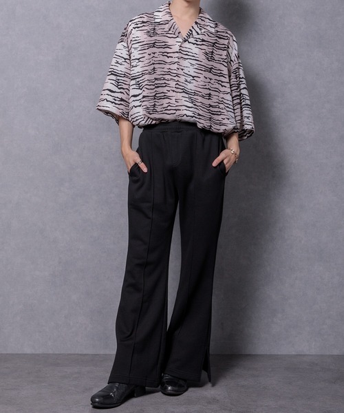 Adoon plain(アドーンプレーン)の「【Adoon plain】スウェットフレアパンツ(スウェットパンツ・メンズ・ブラック/グリーン/グレー・LARGE/MEDIUM)」の17枚目の写真