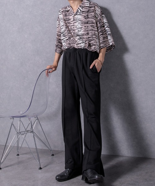 Adoon plain(アドーンプレーン)の「【Adoon plain】スウェットフレアパンツ(スウェットパンツ・メンズ・ブラック/グリーン/グレー・LARGE/MEDIUM)」の12枚目の写真