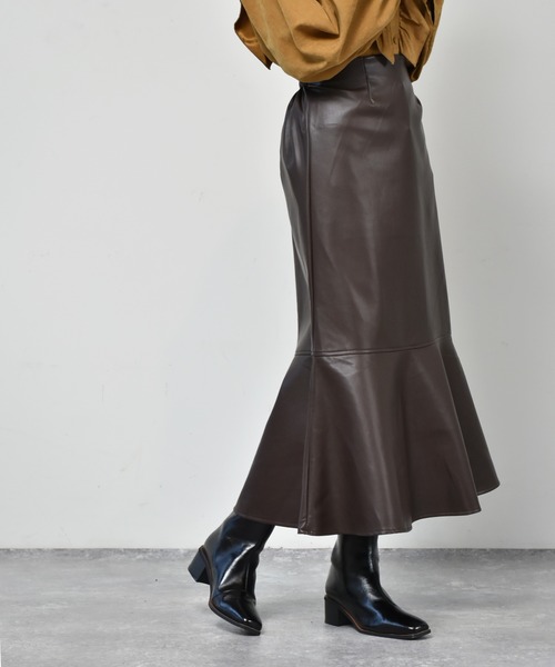 RETRO GIRL（レトロガール）の「アソートマーメイドスカート（スカート・レディース・アイボリー/ブラック/ブラウン系その他/イエロー系その他/ブラック系その他/ブラウン系その他2/ダークブラウン・FREE）」の5枚目の写真