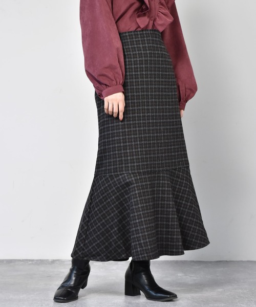 RETRO GIRL（レトロガール）の「アソートマーメイドスカート（スカート・レディース・アイボリー/ブラック/ブラウン系その他/イエロー系その他/ブラック系その他/ブラウン系その他2/ダークブラウン・FREE）」の4枚目の写真